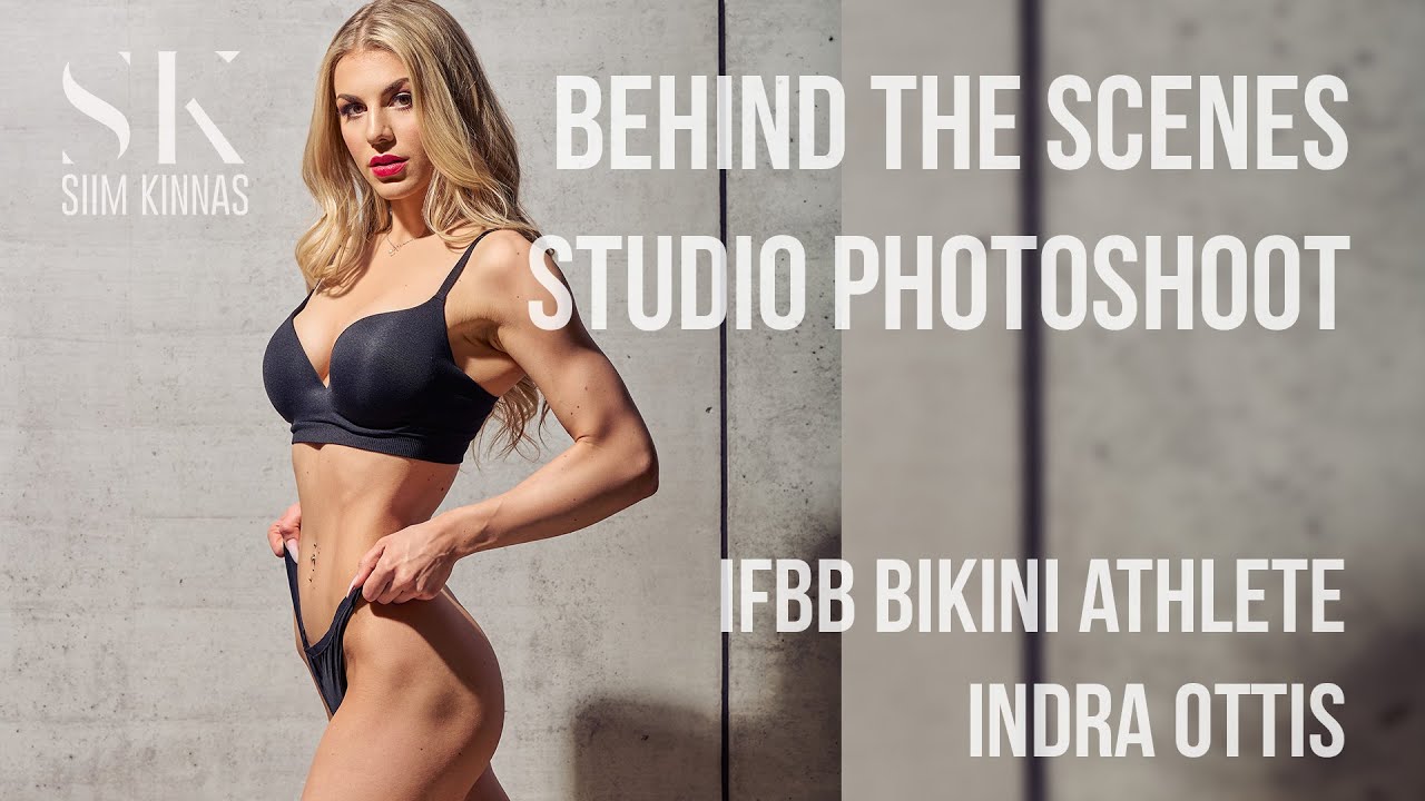 Behind the Scenes - Bikini fitness athlete studio photoshoot