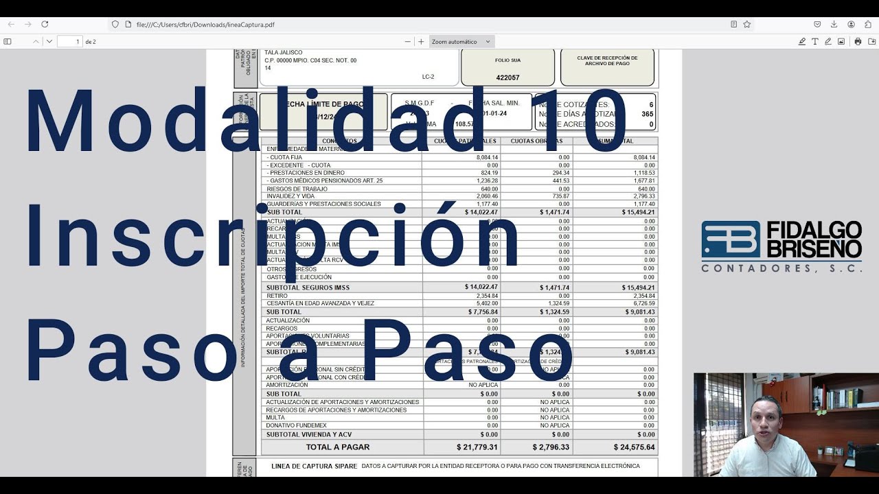 Modalidad 10 IMSS Inscripci&oacute;n Paso a Paso Dic-2024