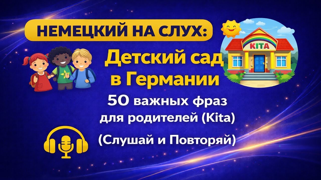 Детский сад в Германии 50 важных фраз для родителей Kita