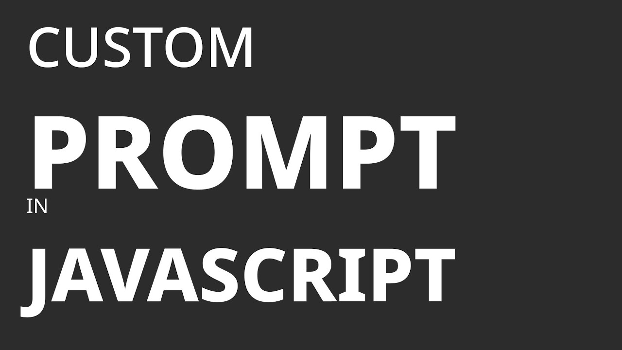Настройте подсказку в JavaScript