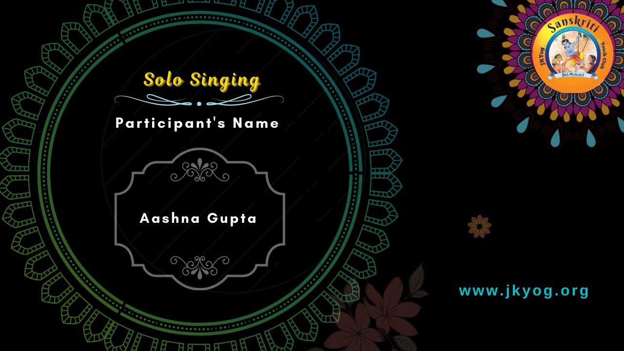 Sanskriti International | Solo singing | Aashna Gupta