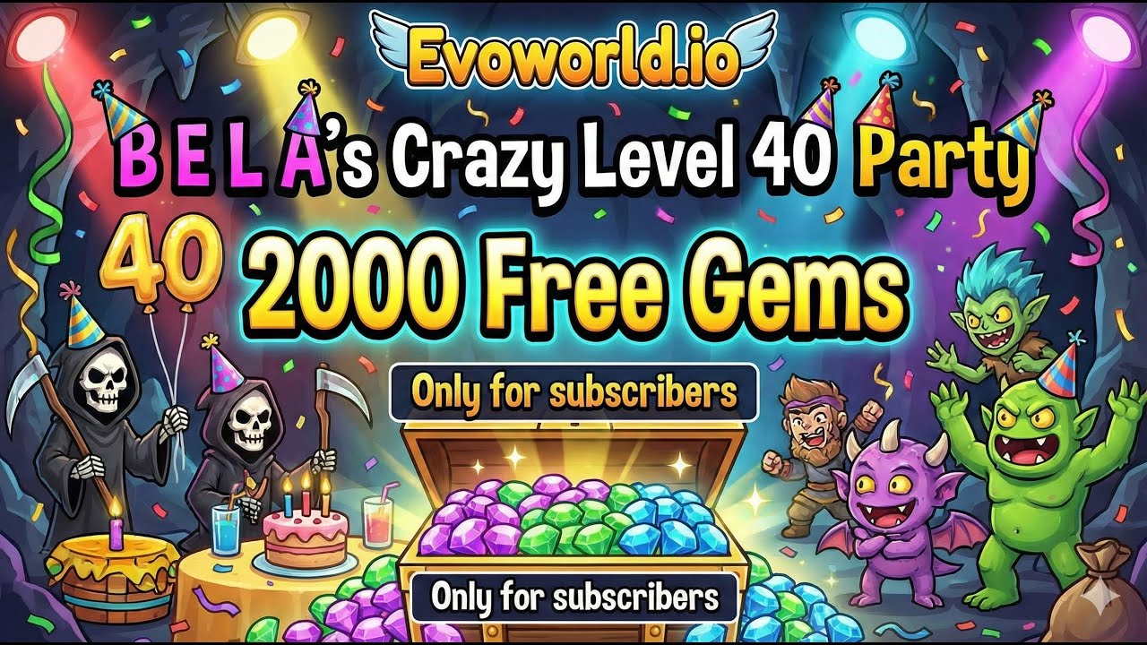 BELA's Crazy 40. Level Party - Free 2000 Gems