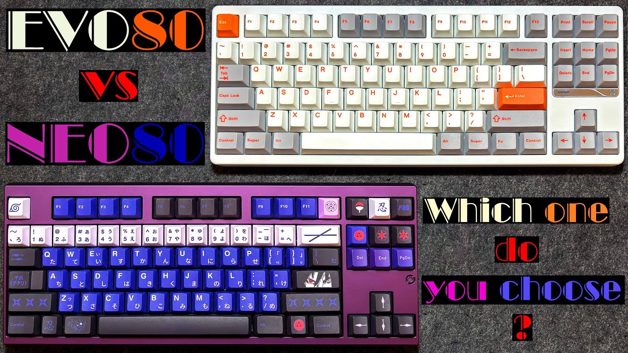 EVO 80 vs NEO 80 || Phím Mỳ Ăn Liền vs Phím Đa Trải Nghiệm || Bạn chọn Phím nào ???
