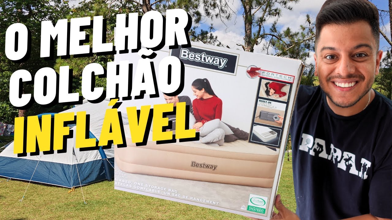 Colchão Fortech BESTWAY vale a pena? Colchão com bomba elétrica é bom? Colchão de casal inflável.