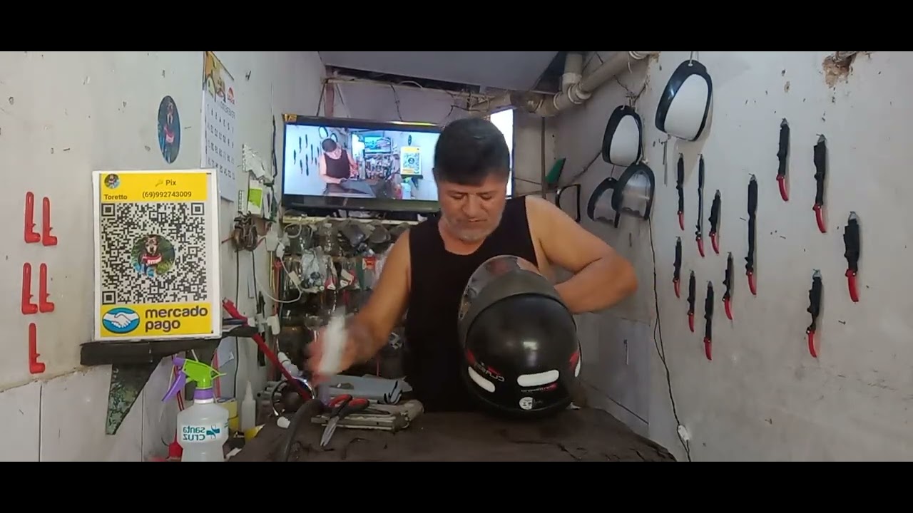 Seu capacete rasgou danificou temos a solução 