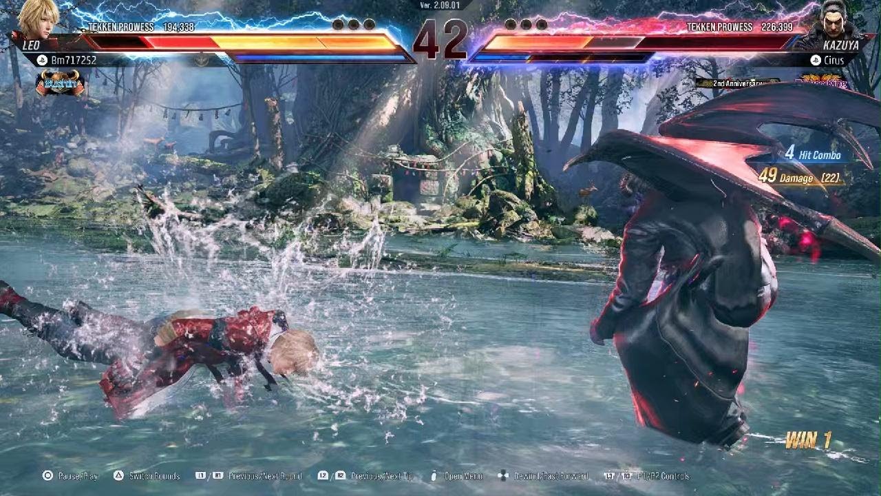 Another sweaty matchup against Kazuya.