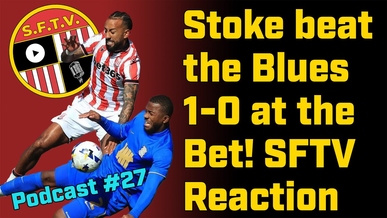 Bosun Lawal's first goal for Stoke as they beat Birmingham 1-0 at the Bet! Stoke Fan TV Podcast 27