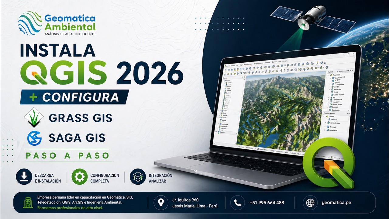 🚀 INSTALA QGIS 2026 + CONFIGURA GRASS GIS y SAGA GIS PASO A PASO 🌍🛰️