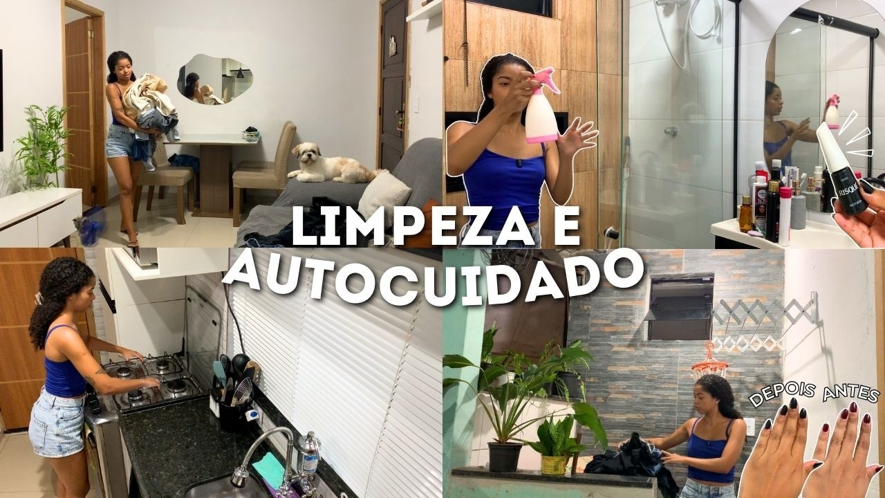 Rotina real: Limpeza da casa, autocuidado e bate-papo
