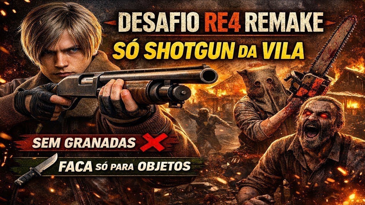 só (Shotgun) da Vila - EXPERIENCIA - RE4 REMAKE  parte  6 #residentevil4  #residentevil4remake