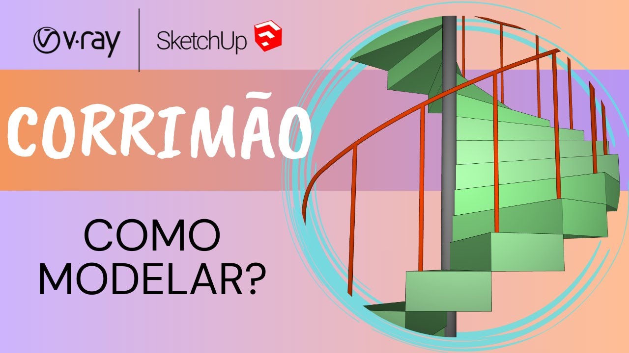 Como Fazer um CORRIMÃO no SKETCHUP???