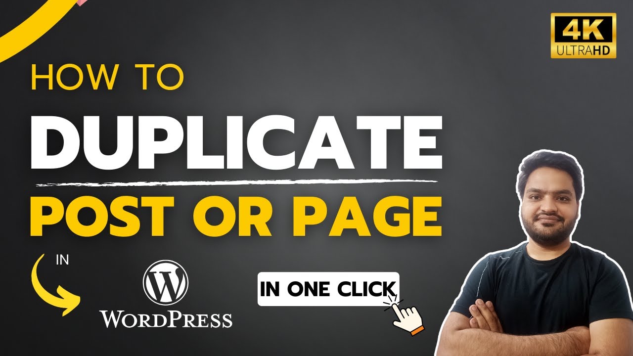 How to Create Duplicate Page or Post in Wordpress in 1 Click | Step by step tutorial in English