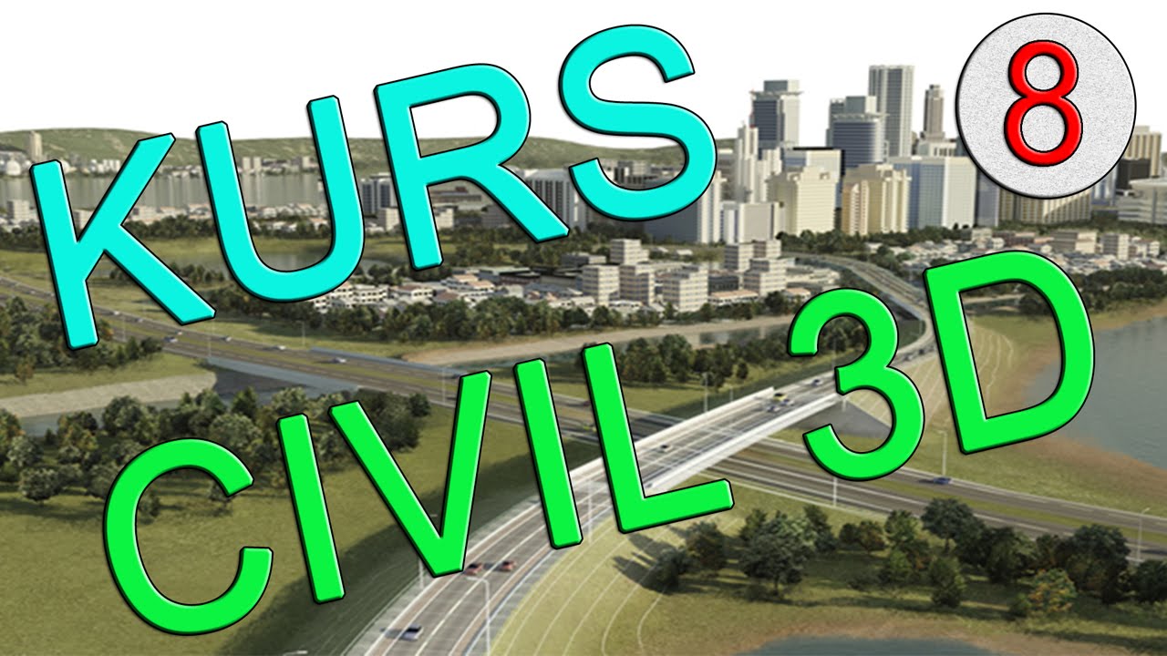 Kurs z AutoCAD Civil 3D 2012 PL #8 - Linia Trasowania (oś drogi)
