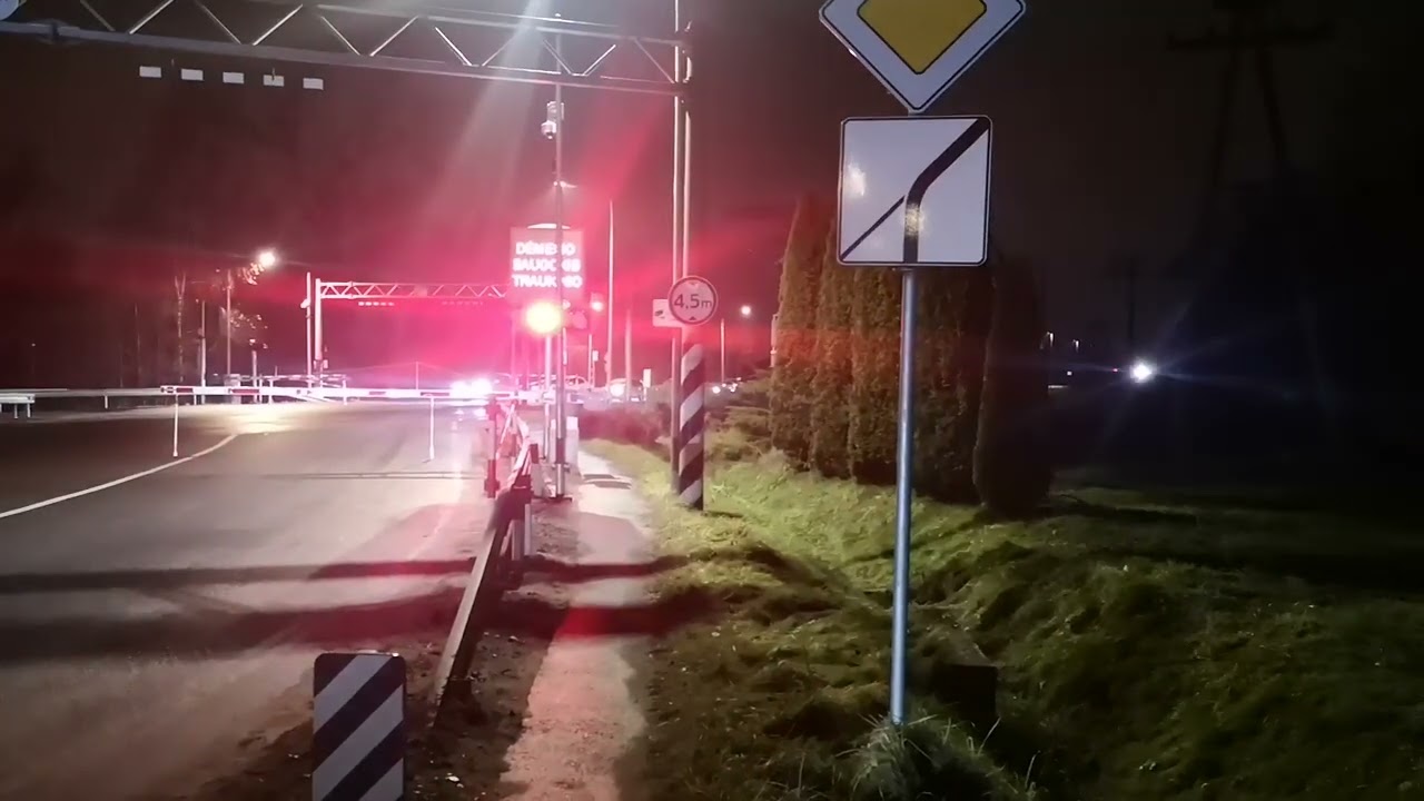 Railroad crossing. Naujoji Vilnia. 