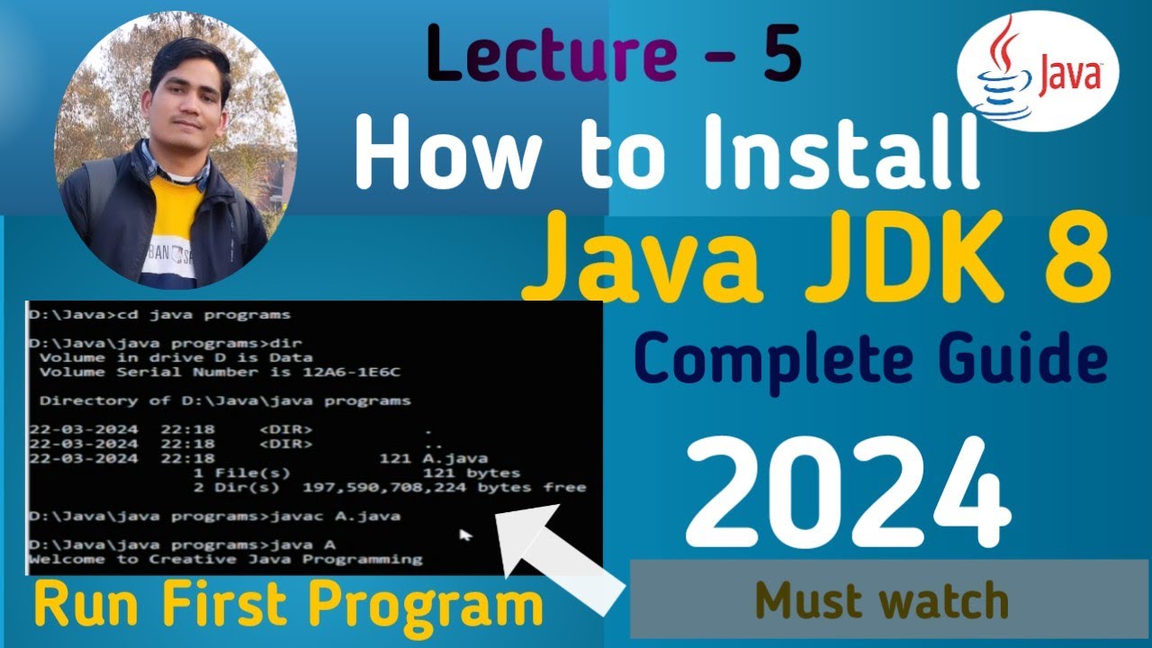 How to Install Java JDK 8 on Windows 10/11 | Creative Java Programming