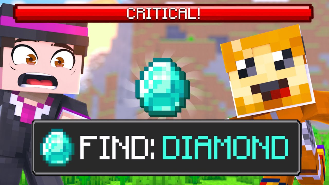 1v1 Minecraft Item Hunt But if you stand still you EXPLODE