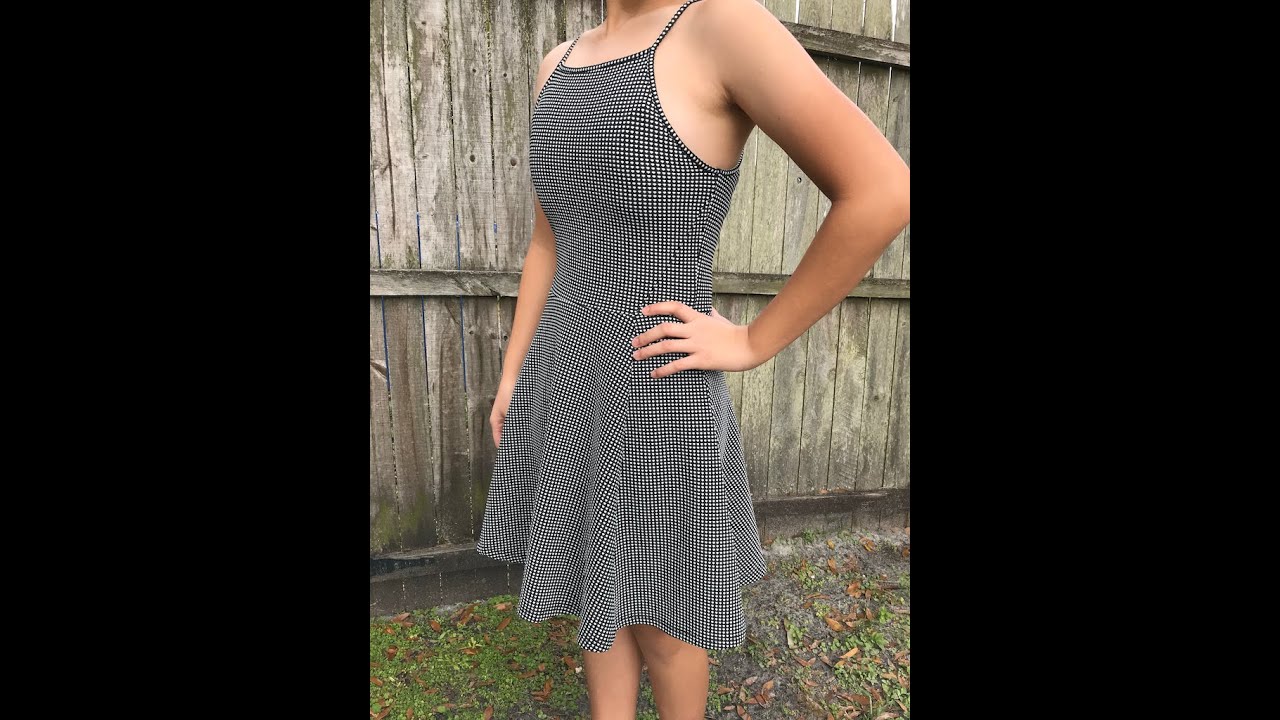 Black & White Pattern Dress, H&M Divided, Size 6 Juniors