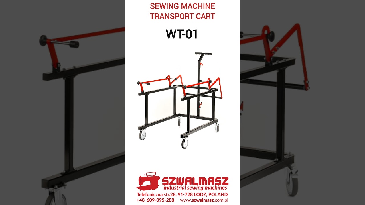 Sewing machine transport trolley WT-01 #cart #sewingroom #szwalnia #sewing  #szwalmasz