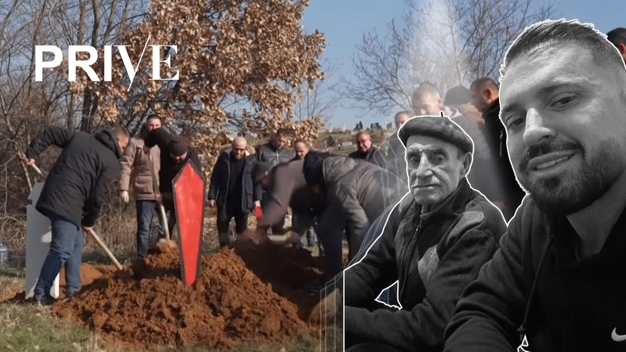 MOMENTE PREKËSE/ Labinot Rexha në varrimin e GJYSHIT TË TIJ, Arsyeja pse nuk u takua me familjën....