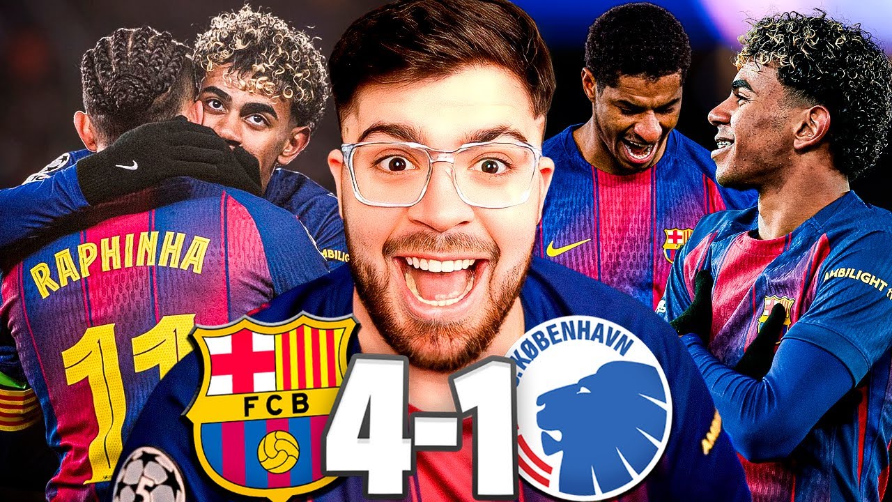 ¡BARCELONA A OCTAVOS DE FINAL! GOLEADA CONTUNDENTE 4-1 FRENTE AL COPENHAGUE: ¿LO ESPERA EL PSG?