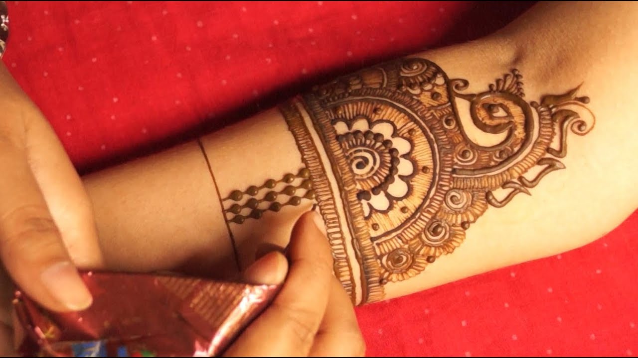 Traditional exclusive bangali bridal mehndi design