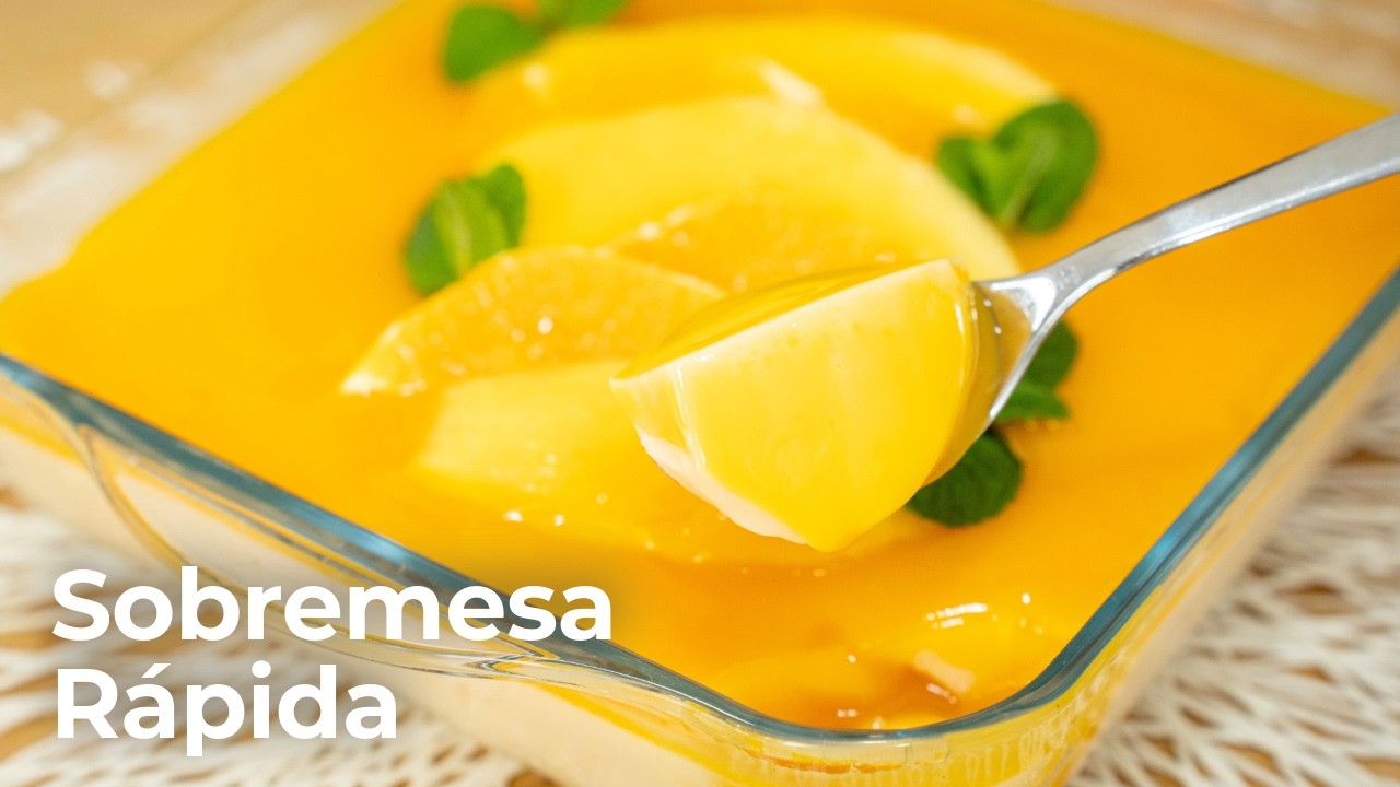 Sobremesa de Iogurte e Gelatina Super Fresca (Só 3 Ingredientes)
