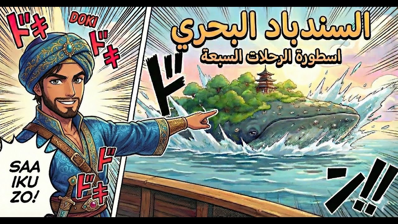ما لا تعرفه عن السندباد البحري! 🌊 أسرار الرحلات السبعة والوحوش الأسطورية #انمي