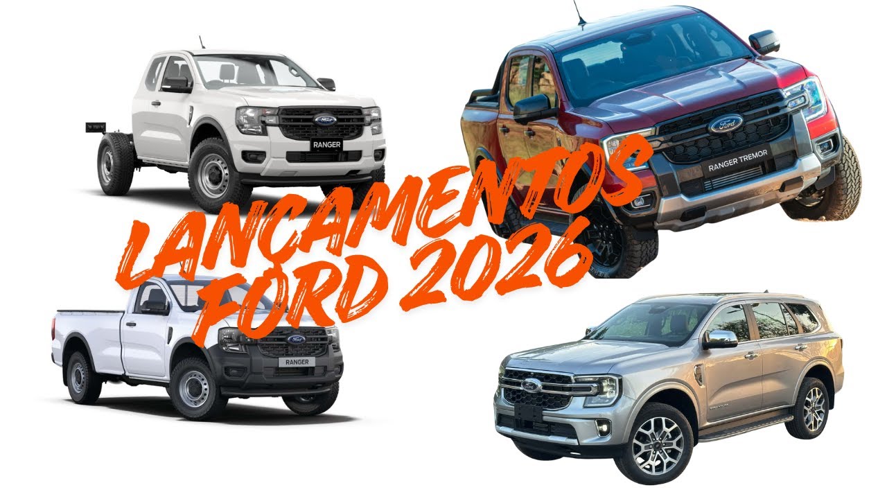 LANÇAMENTOS FORD RANGER TREMOR CABINE SIMPLES, RANGE CHASSI E EVEREST NÃO VEM MAIS