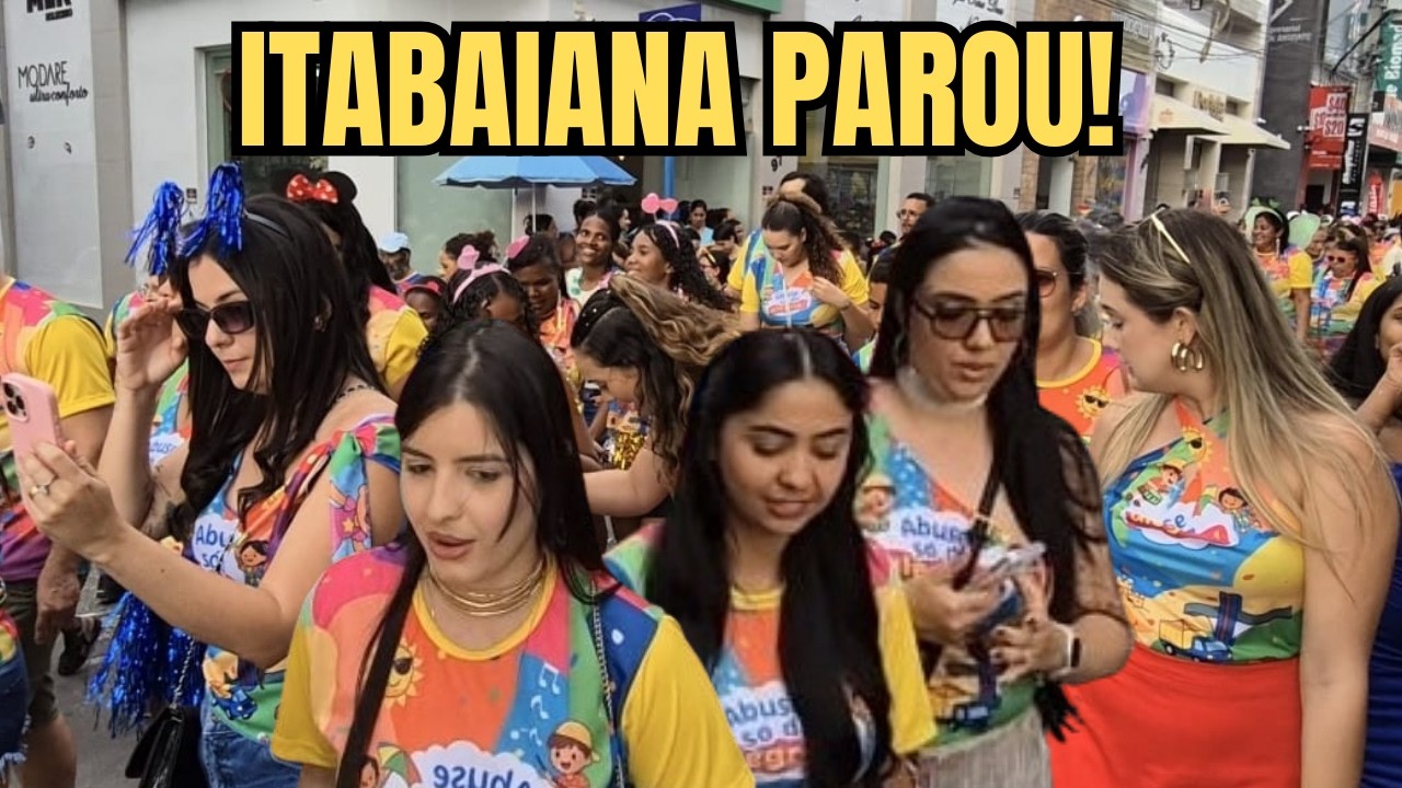 ESSE BLOCO PAROU ITABAIANA INTEIRA! 😳 O COMÉRCIO FECHOU PRA VER!