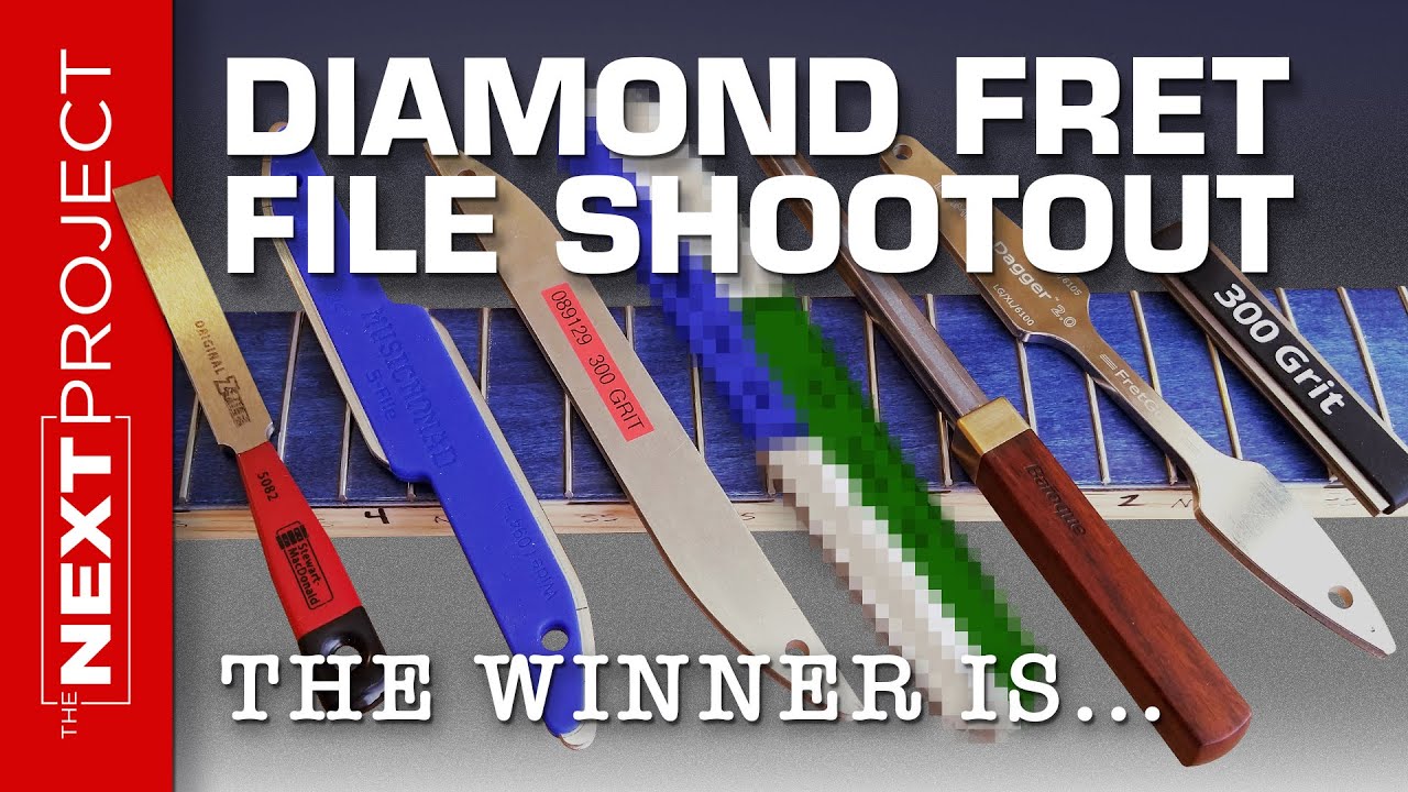 Testing Diamond Fret Crowning Files: FretGuru, StewMac, Music Nomad, Baroque and more.