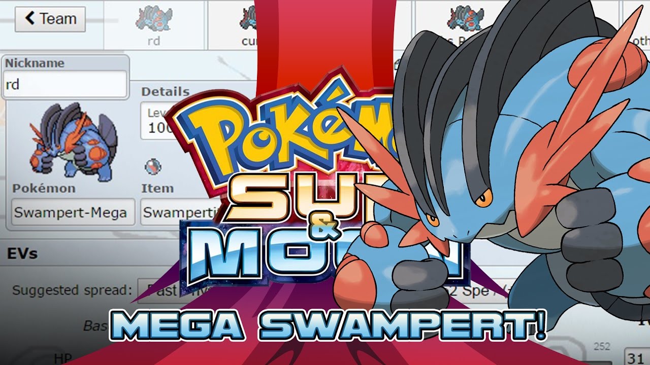 Mega Swampert Moveset Guide! How to use Mega Swampert! Pokemon Sun and Moon! w/ PokeaimMD!