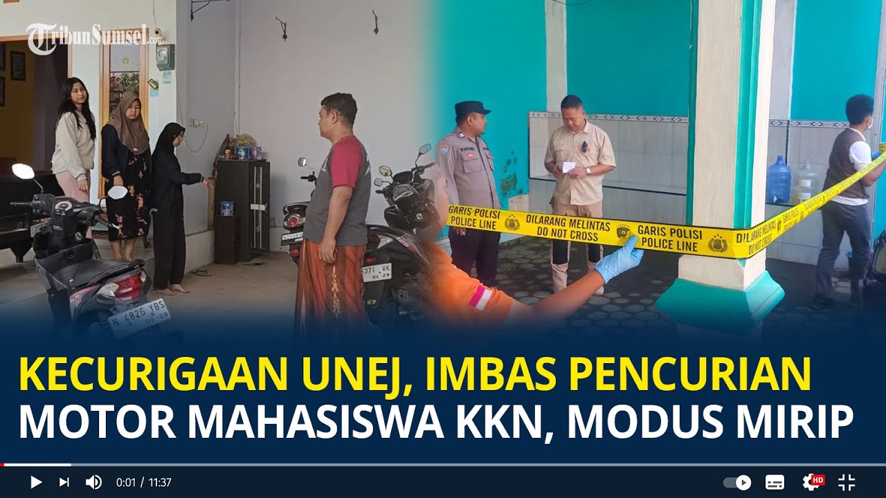 Kecurigaan Unej, Imbas Pencurian Motor Mahasiswa KKN di Lumajang, Modus Mirip