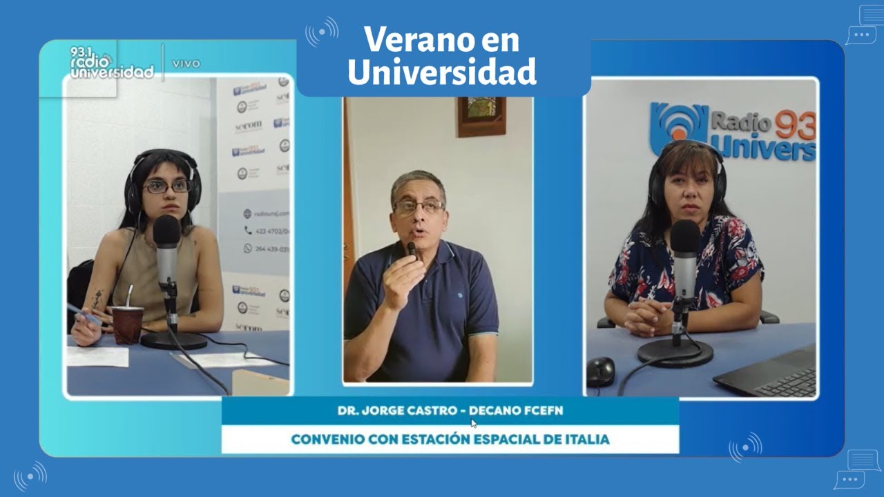 UNSJ: acuerdo con la Estación Espacial Italiana y preparación del Ingreso 2026