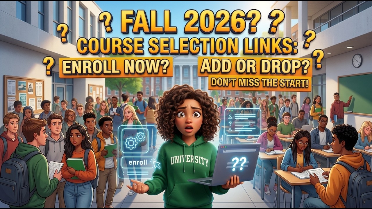 VULMS Fall 2026 Alert! ⚠️ Course Selection Link & Classes Update!