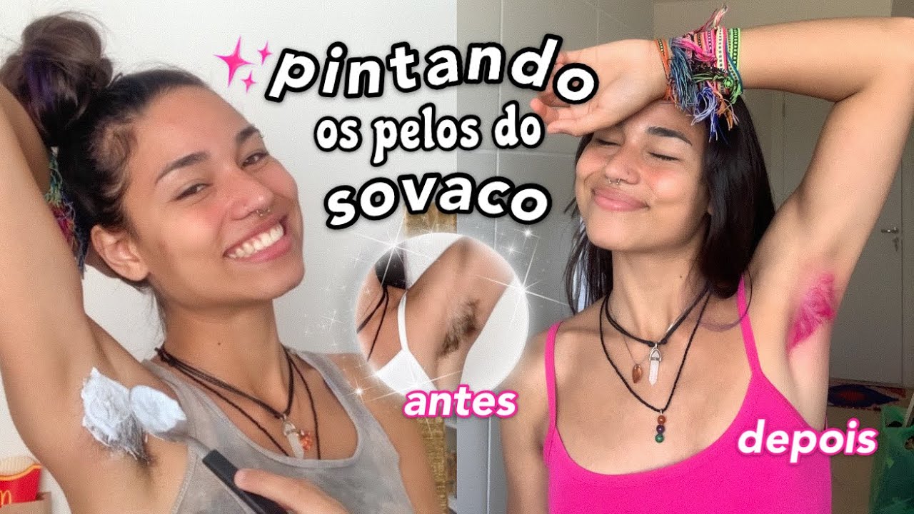 Pintei os meus Pelos da axila✨