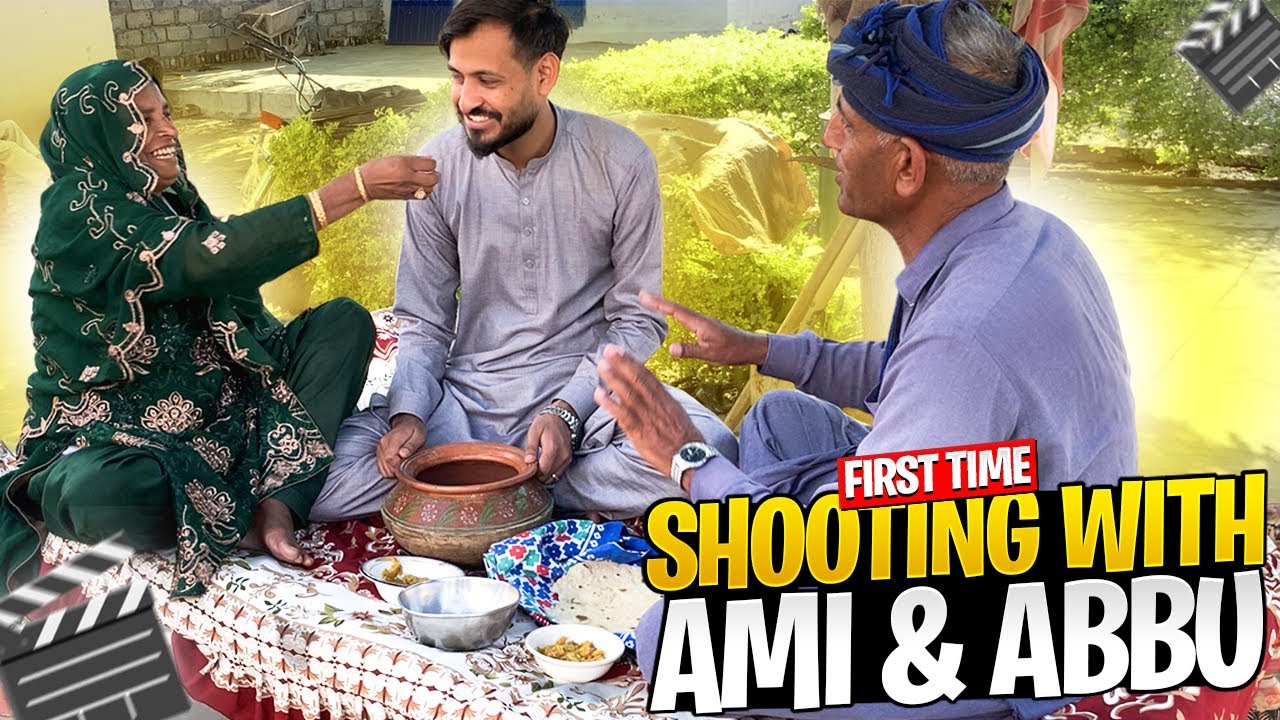 Behind the scenes with mum and dad for a special song 🎶 Asan Pardesiyan Da Ud Jana Jahaz✈️ Way Yaar