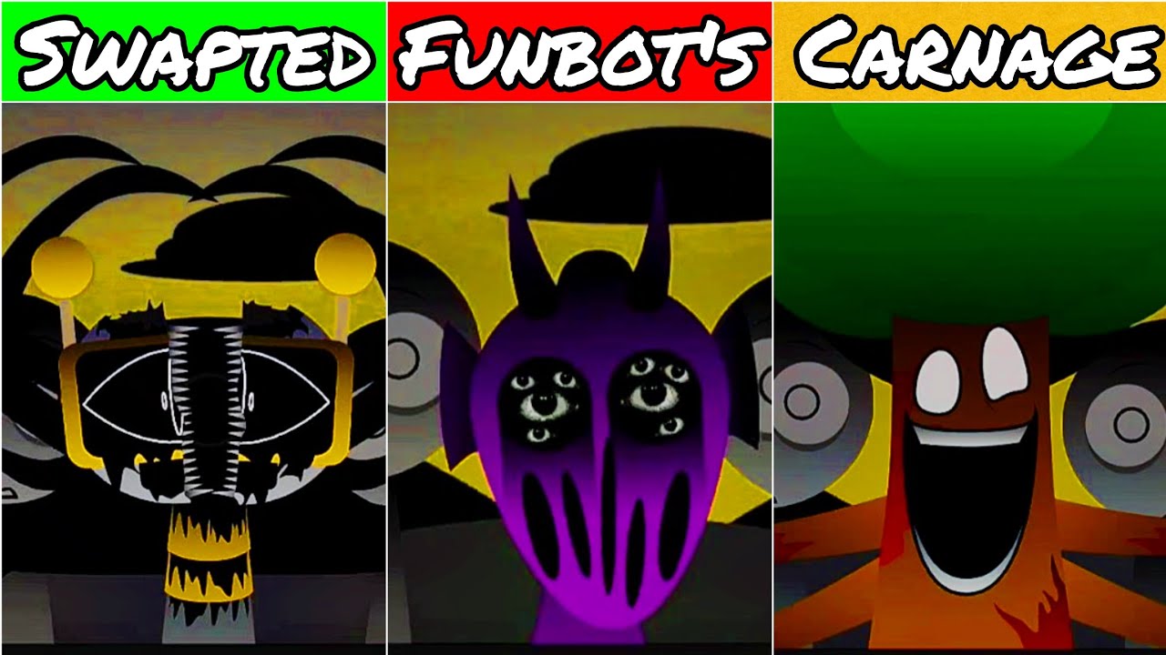 [Incredibox Sprunki] Sprunki Swapted: Funbot's Carnage (Best New Mods)