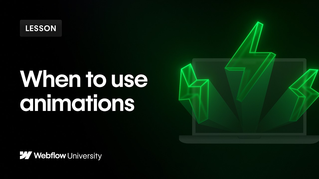 When (and when not) to use animations on your site &mdash; Webflow tutorial