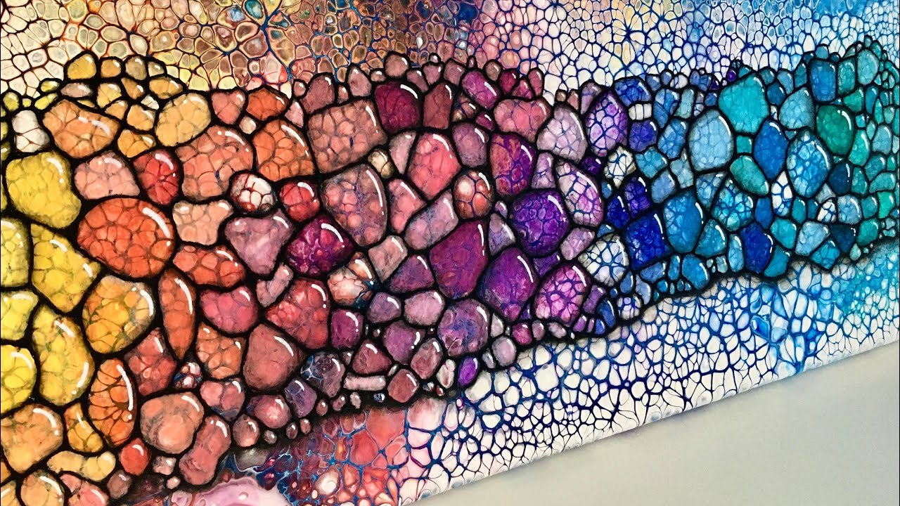 #112 3D БУЛОЧНАЯ АКРИЛОВАЯ ЗАЛИВКА ДЛЯ ЖИВОПИСИ fluidart