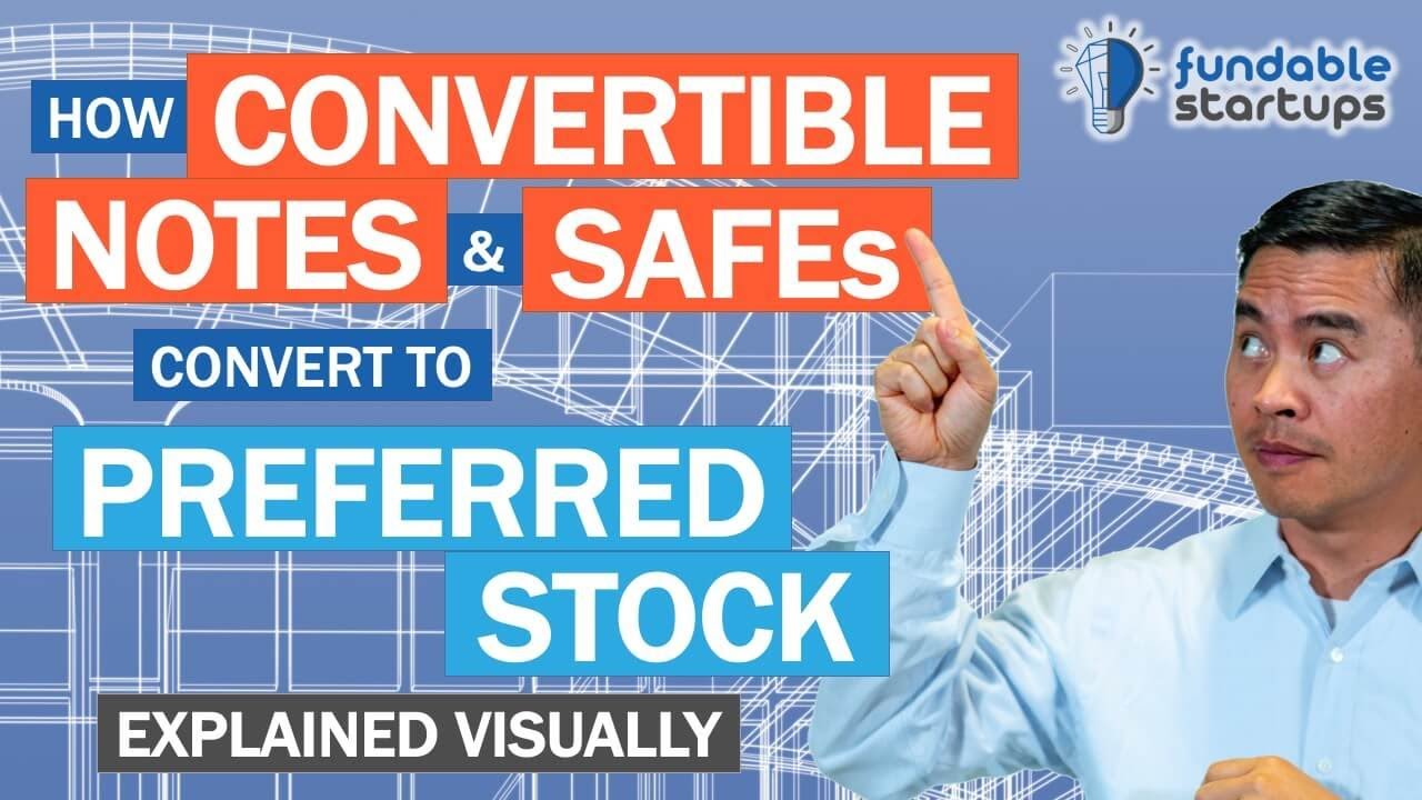 How convertible notes and SAFEs convert to preferred stock - explained visually