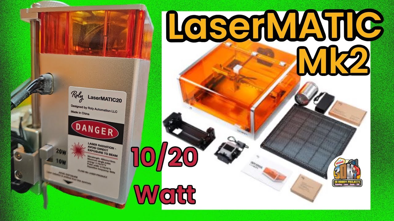LaserMATIC Mk2 | Best Diode Laser Package | Roly Automation #3dhp