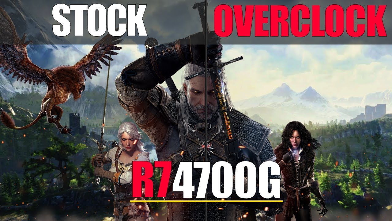 Ryzen 7 4700G Overclock vs Stock iGPU Comparison