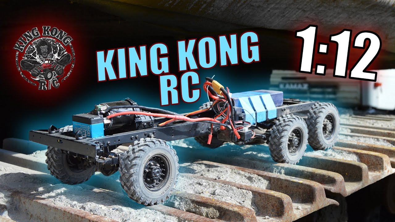 Обкатка шасси KingKong RC 1/12 6x6