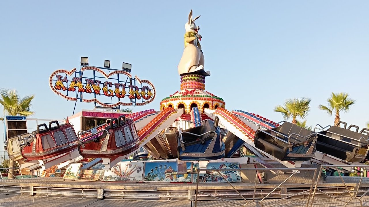 Kanguro Jump n Smile ride in Wafa Even Parc Martil, Morocco. Offride view