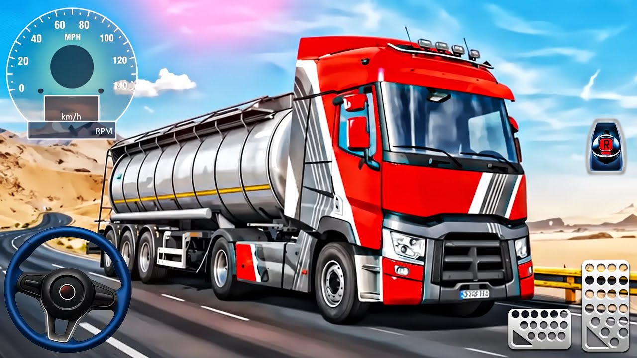 Oil Tanker Truck Driving Simulator - Driving Big Truck - Android GamePlay