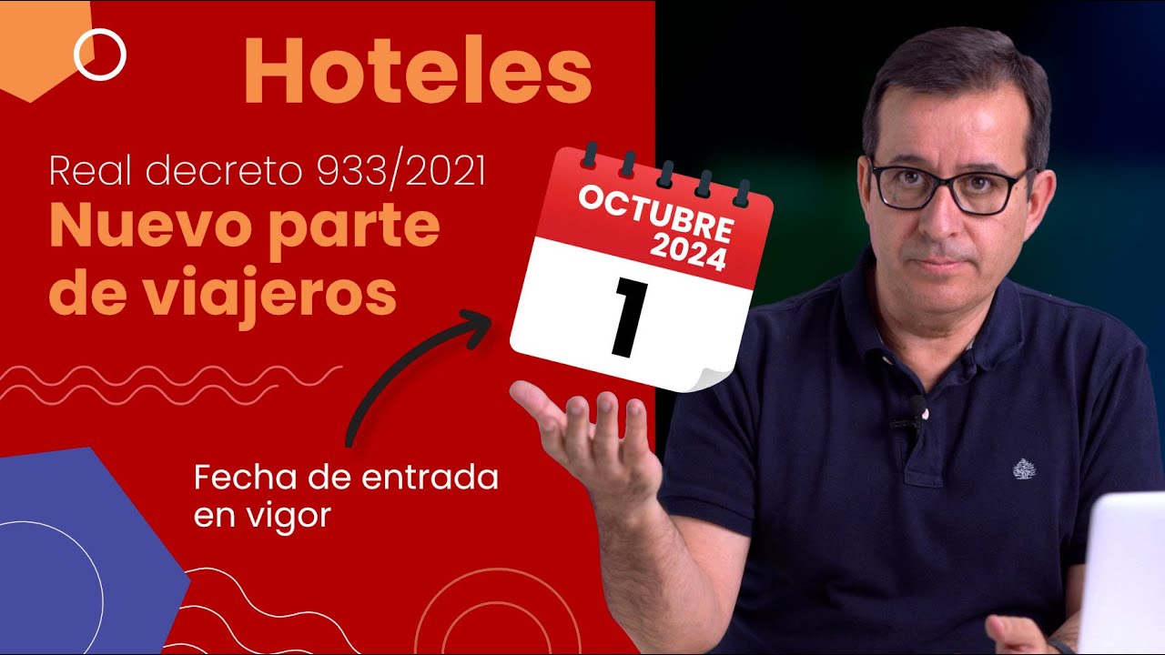Nuevo parte de viajeros - Real Decreto 933/21