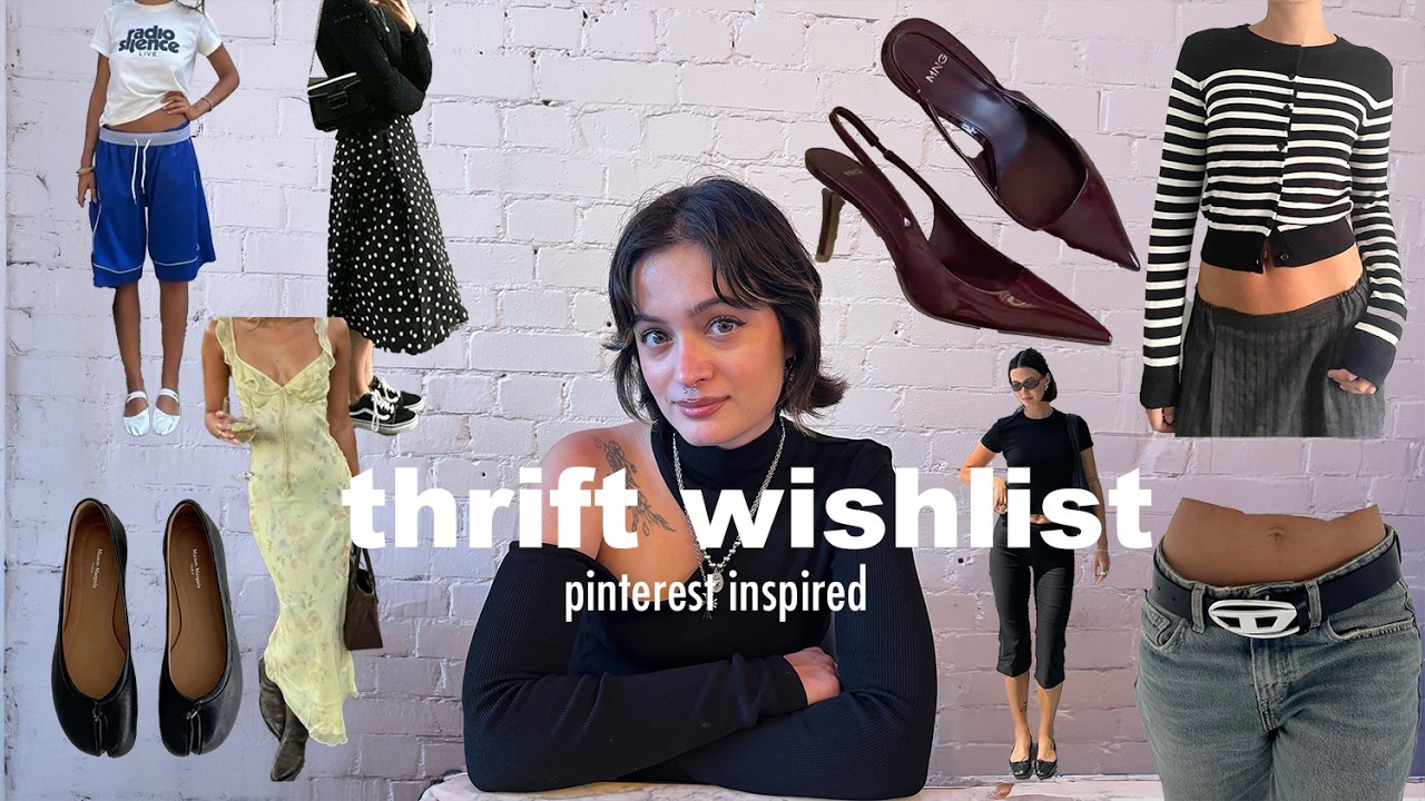 what's in my thrift wishlist 2025 (with pictures!) - summer/autumn