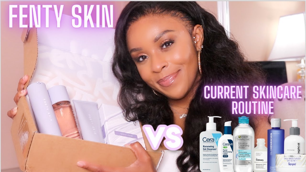 NEW Fenty Skin vs My Current Skincare Routine | Acne Prone Skin