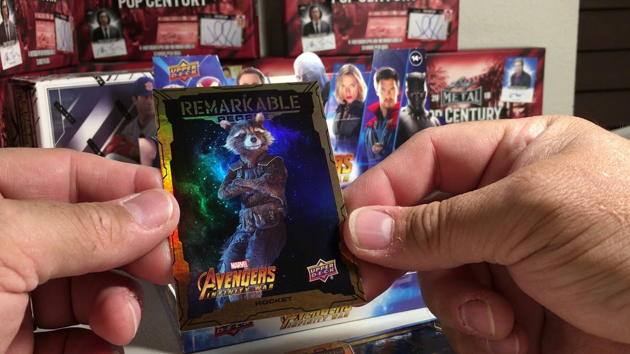 Opening a Hobby Box of Upper Deck Marvel The Avengers Infinity War Cards