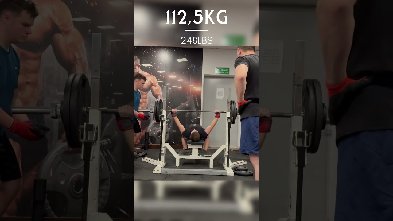 112,5KG Paused Bench Press at Competition 🏆 (73.05kg body weight) #powerlifting #benchpress